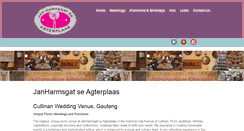 Desktop Screenshot of janharmsgat.co.za